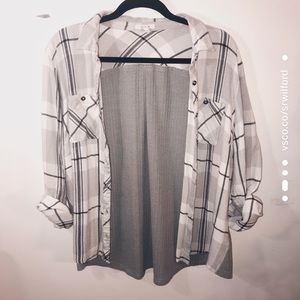 White Flannel with Grey Back